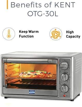 Kent 30-Litre 16041 Oven Toaster Grill (OTG) (Silver)