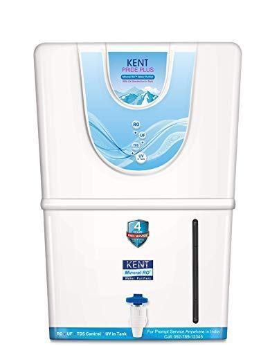 Kent Pride Plus , 8 Ltr RO+ UF+ TDS Cont.+ UV, Water Purifier (White)