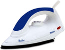 Inalsa Ruby 1000-Watt Dry Iron with Non-Stick Coated Soleplate (White and Purple)