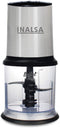 INALSA Chopper Bullet Inox-450W with Variable Speed &100% Pure Copper Motor|Dual Layered Blade & 500ml Capacity, (Black/Silver)