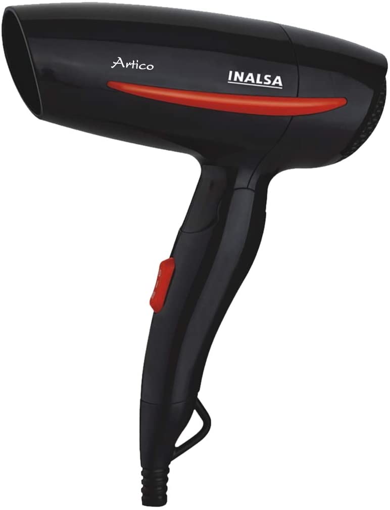 Inalsa Artico Hair Dryer With Two Speeds (Black/Red)