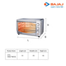 Bajaj Majesty 4500 TMCSS 45-Litre Oven Toaster Grill (Silver)