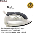 Inalsa Opal 1000 W Dry Iron White/Grey