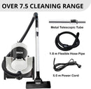 Inalsa Zeus 1400W Bagless Cylinder Vacuum Cleaner with HEPA Filter, Blower Function, Powerful Suction & High Energy Efficiency| 1.5 L Dust Box Capacity| 2 Years Warranty, (White/Grey)