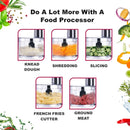 Inalsa Food Processor Easy Prep-800W with Processing Bowl & 7 Accessories,(Black)