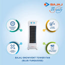 Bajaj Snowvent Tower Fan (Blue-Turquoise)