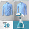 Inalsa Xpress 1200-Watt Garment Steamer with Detachable Fabric & Steam Brush & 260ml Capacity | Vertical & Horizontal Ironing, (White/Aqua Green)