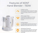KENT Hand Blender- 150 W, White