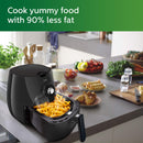 Philips HD9216/43 Air Fryer, uses up to 90% Less Fat, and 1.8 m Retractable Cord, (Grey)