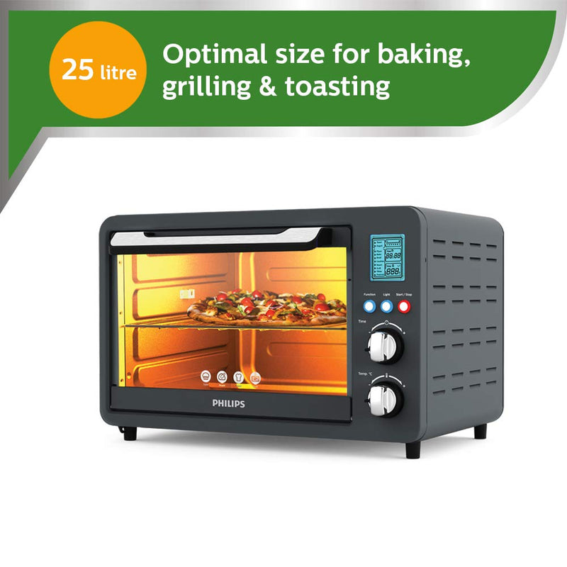 Philips HD6975/00 25-Litre Digital Oven Toaster Grill (Grey)