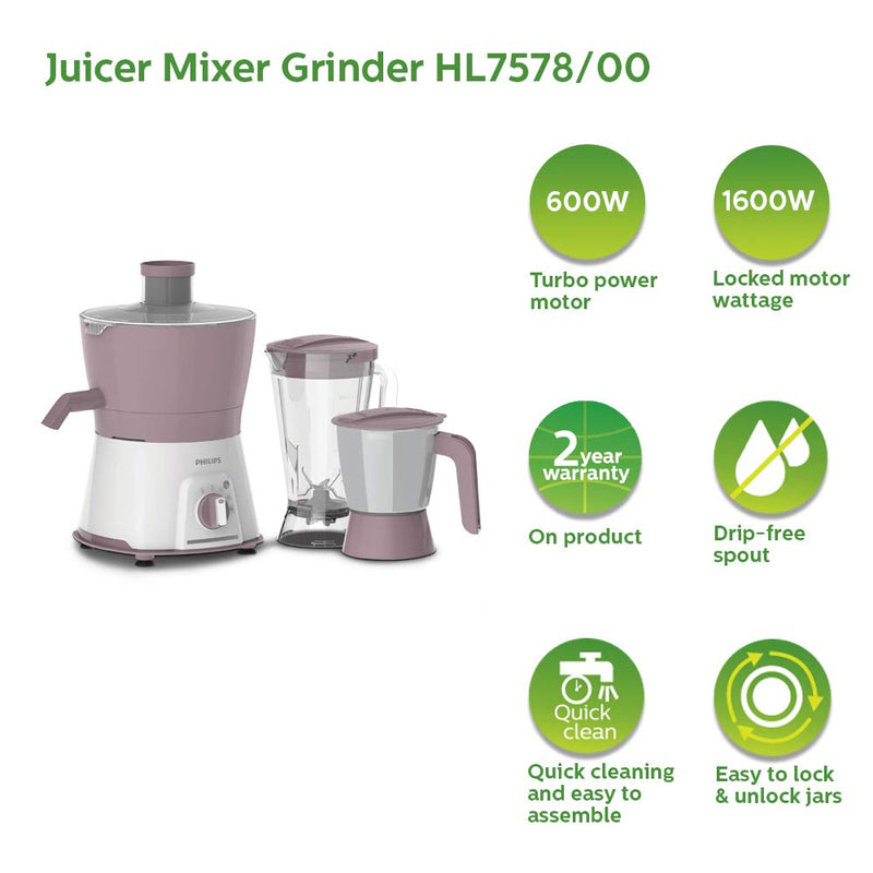 Viva Collection Juicer Mixer Grinder HL7579/00