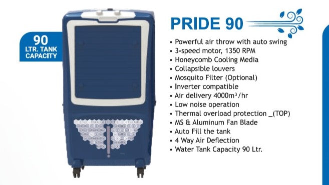 Khaitan Air Cooler Pride 90 [ 90 ltrs. ]